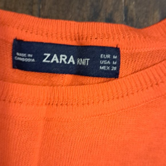 Zara Fine Knit Long Sleeved Sweater Size Medium - Picture 3 of 4